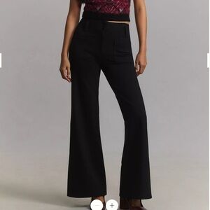 Mauve from Anthropologie The Junie High-Rise Wide-Leg Flare Pants Size 29 NWT
